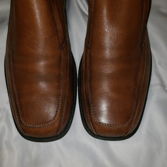 Dockers Men‎ Pro Style 090-3183 Brown Leather Slip On Loafer Shoes Size US 9 M - Picture 3 of 9